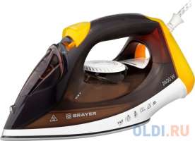 Утюг Brayer BR4003 2400Вт жёлтый коричневый