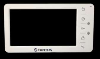 Видеодомофон Tantos Amelie (White) - 4 цветной аналоговый 7" handfree, встроенный коммутатор на 4 вызывные панели (Панель1)