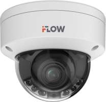 Видеокамера IP I-Flou F-IC-2486CMS(2.8mm) 8МП, 1/1.8" Progressive Scan CMOS, уличная купольная, ИК-подсветка до 30м