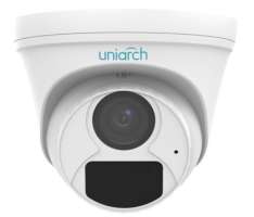 Видеокамера IP Uniarch IPC-T122-APF28K купольная, 1/2.9" CMOS, 1080P (1920*1080) 25к/c, Ultra 265/H.265/H.264, 2 потока, DWDR, HLC, BLC, 2.8мм объекти