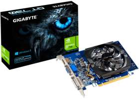 PCI-E GIGABYTE GeForce GT 730 (GV-N730D3-2GI 3.0) 2GB DDR3 64bit 28nm 902/1600MHz DVI-D/HDMI/D-SUB RTL