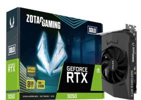 Видеокарта PCI-E Zotac GeForce RTX 3050 Solo (ZT-A30510L-10L) 6GB GDDR6 96bit 8nm 1042/14000MHz DP HDMI