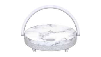 Xiaomi Настольная лампа Ezvalo Wireless Charging Lamp с функцией беспроводной зарядки и колонки Marble (LYYD01) (белый)