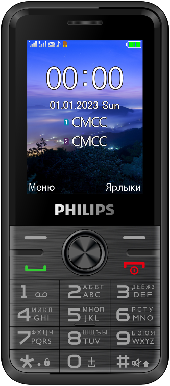 Philips Телефон Philips Xenium E6500 Черный